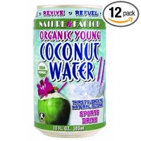 Nature Factor Organic Young Coconut Water, 10-Ounce Cans (Pack of 12)